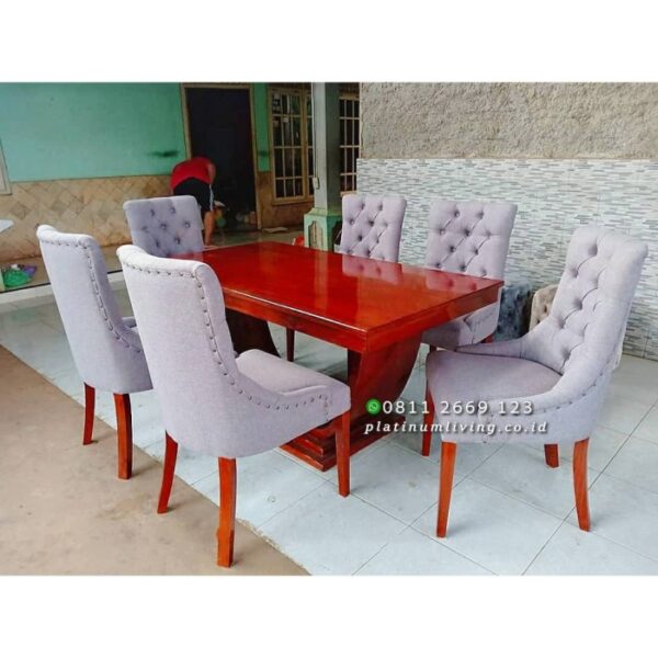 Meja Makan Kayu Jati Modern