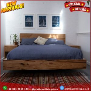 Dipan tempat tidur timber floating bed Platinumliving Furniture