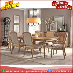 Meja Makan Jati 6 Kursi Klasik Mewah Kursi Meja Makan Jati Minimalis Platinumliving Furniture Indonesia