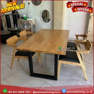 Meja Makan Jati 140x80 Kursi 4 Meja Makan Jati 4 Kursi Meja Makan Jati Platinumliving Furniture Indonesia