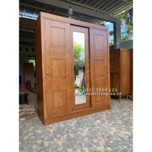 Almari Baju 3 Pintu Jati Platinumliving Furniture Indonesia