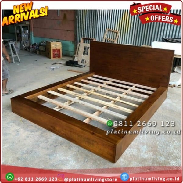 Tempat Tidur Jati 180x200 Minimalis