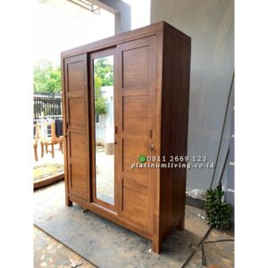 Almari Baju Minimalis Jati Tua Platinumliving Furniture Indonesia