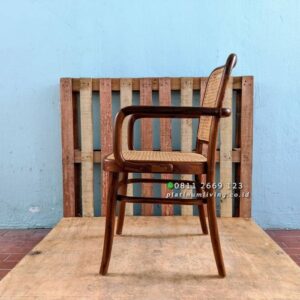 Teak Rattan Chair With Arm Rest Platinumliving Furniture Indonesia