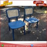 Kursi Makan Jati Kombinasi Rotan