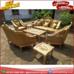Kursi Sofa Tamu Ukiran Jepara Ganhesa Cat Duco Gold Paltinumliving Furniture