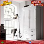 Lemari pakaian minimalis duco Amityville armoire Platinumliving Furniture