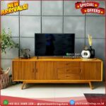 Bufet Tv 180cm Jati Meja Tv Jati Jepara Meja Tv Laci Model Retro Platinumliving Furniture Indonesia