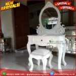 Meja Rias Ukir Klasik Mewah Cat Duco Putih Meja Make Up Klasik Mewah Platinumliving Furniture Indonesia