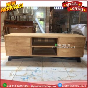 Meja Tv Minimalis 150 cm Meja Tv Jati Bufet Tv Minimalis Buft Tv jati Platinumliving Furniture Indonesia