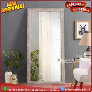 Cermin badan Naomi rustic floor mirror Platinumliving Furniture