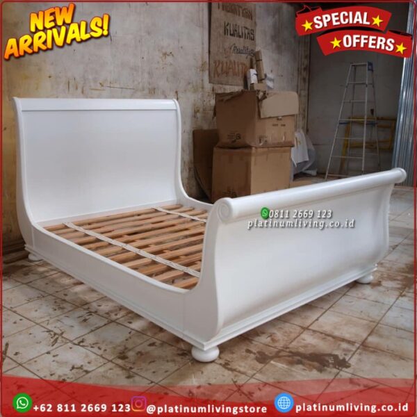 Tempat Tidur 160x200 Duco Putih Dipan Minimalis Cat Duco Platinumliving Furniture Indonesia