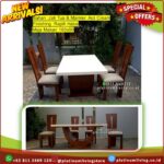 Meja Makan Marmer Jati Kursi Meja Makan Jati Meja Makan Marmer Asli - 4 Kursi Makan Platinumliving Furniture Indonesia