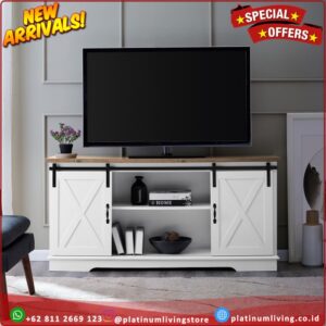 Meja tv heger tv table white version Platinumliving Furniture