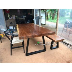 Meja Makan Solid Modern Klasik Platinumliving Furniture Indonesia