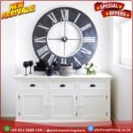 Meja buffet minimalis newport white wood Platinumliving Furniture