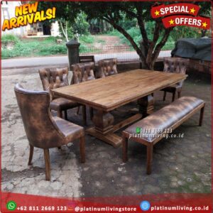 Meja Makan Jati Meja Makan Mewah Meja Makan Klasik Eropa Dining Table Platinumliving Furniture Indonesia