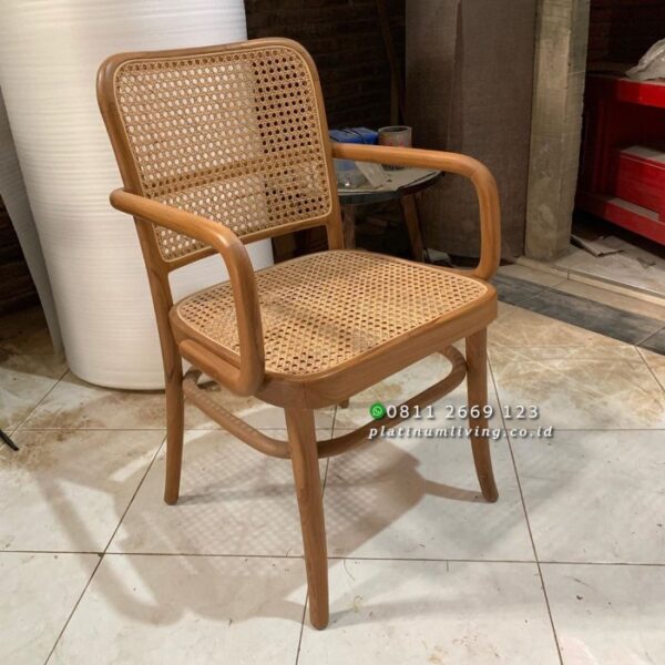 Teak Rattan Chairs