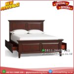 Tempat Tidur Jati 160x200 Laci 4