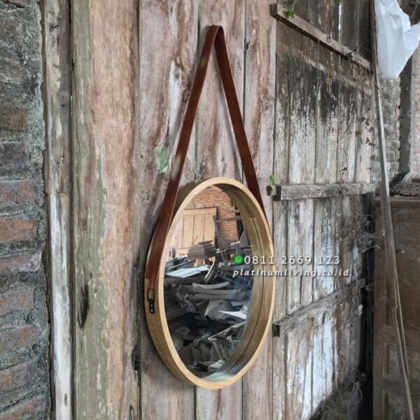 Teak Round Mirror Platinumliving Furniture Indonesia