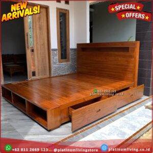 Tempat Tidur Jati Minimalis 180x200 Dipan Jati Divan Jati Tempat Tidur Platinumliving Furniture Indonesia