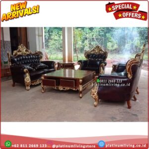 Kursi Tamu Jati Ukiran Mewah Sofa Tamu Jati Ukir Sofa Ukir Sofa Mewah Platinumliving Furniture Indonesia