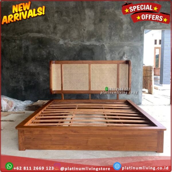 Tempat Tidur Minimalis Jati 4 Laci Dipan Minimalis Laci Dipan Jati - 120x200