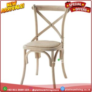 Kursi makan silang jati Tradition dining chair Platinumliving Furniture