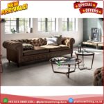 Kursi Sofa Minimalis 3 Dudukan Chesterfield