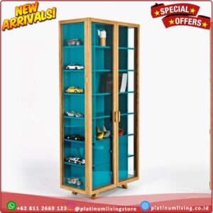 lemari hias pajangan duco vitrina tall cabinet Platinumliving Furniture