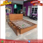 Tempat Tidur Jati 160x200 Laci 2 Modern