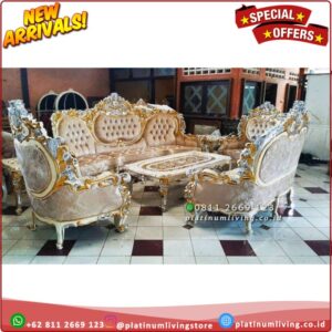 Kursi Sofa Ukir Jati Mewah Royal