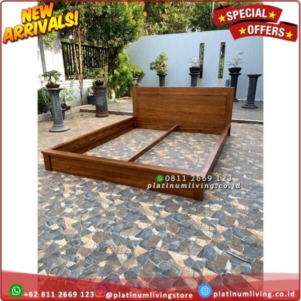 Tempat Tidur Jati Modern Minimalis Lesehan
