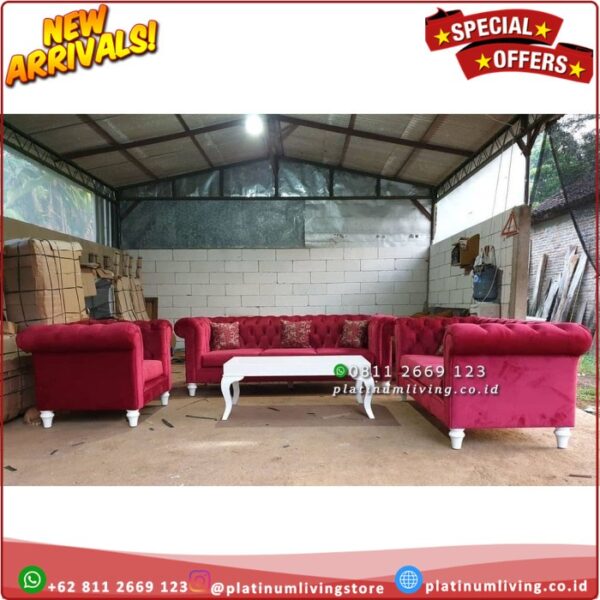 Kursi Sofa Minimalis Modern Chesterfield