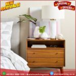 Meja nakas jati Bedside table nighstand acorn Platinumliving Furniture