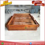 Tempat Tidur Jati Lesehan 4 Laci 160x200