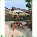 Meja Payung Taman Kayu Jati