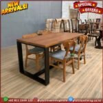 Meja Makan Jati Modern MInimalis Kursi 4 Kayu Jati Terbaru
