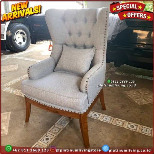 Kursi Sofa Santai Single Sofa Jati Santai Single Minimalis 3