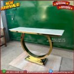 Meja Konsul Stainless Meja Konsul Marmre Meja Foyer Marmer Cream 3