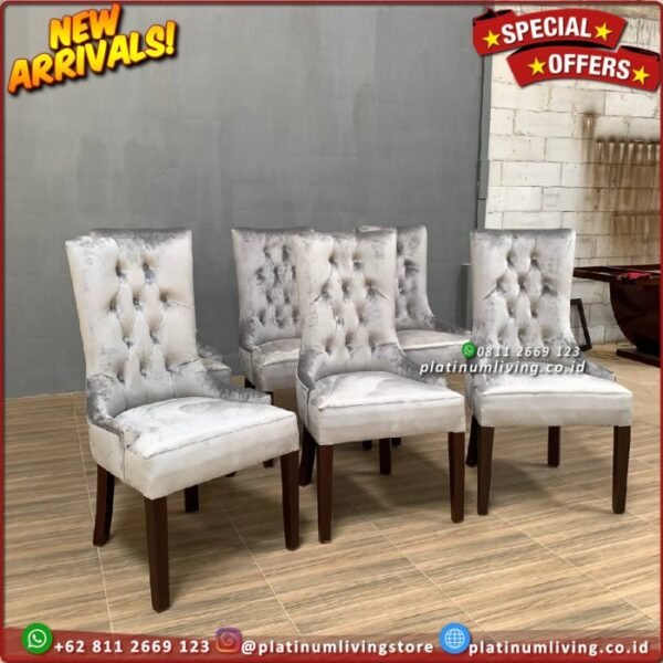 Meja Makan Stainless Gold Marmer Kursi 6 Meja Makan Marmer 200x100 4