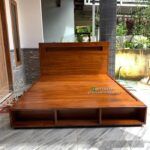 Tempat Tidur Jati Minimalis 180x200 Dipan Jati Divan Jati Tempat Tidur Furniture Jepara - Gambar 2