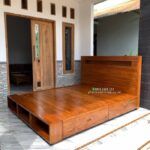 Tempat Tidur Jati Minimalis 180x200 Dipan Jati Divan Jati Tempat Tidur Furniture Jepara - Gambar 4