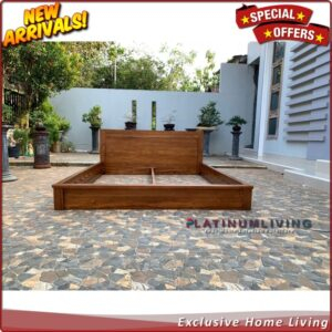 Tempat Tidur Jati Minimalis Lesehan, Dipan Jati Tua, Divan Jati Jepara - 120x200 Furniture Jepara