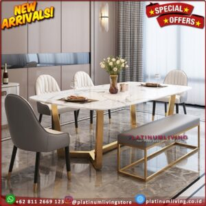 Meja Makan Stainless Meja Makan Stainless Marmer Meja Makan Marmer Furniture Jepara Indonesia
