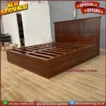Tempat Tidur Jati Hidrolis Dipan Jati Model Alas Hidrolis DIpan Jati Furniture Jepara Indonesia - Gambar 3