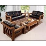 Kursi tamu kayu jati dudukan busa tebal sofa tamu  kursi sofa jati - 211 Tanpa Meja Furniture Jepara Indonesia - Gambar 3