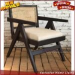 Kursi Makan Jati Rotan With Chusion, Teak Rattan Chairs, Kursi Cafe Furniture Jepara - Gambar 2