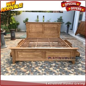 Tempat Tidur Jati 180x200 Laci 4, Dipan Jati Laci, Divan Jati Jepara Furniture Jepara