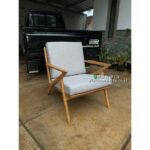 Kursi Sofa Jati Single Kursi Santai Jati Teak Lounge Chair Sofa Jati Furniture Jepara - Gambar 3